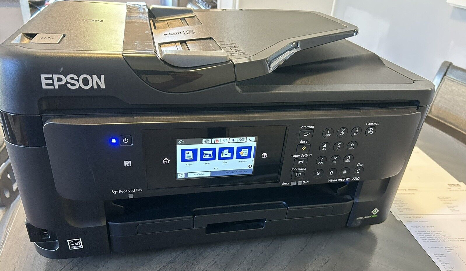 Epson WorkForce WF-7710 All-in-One Inkjet Printer FULLY TESTED LOW PAGE COUNT