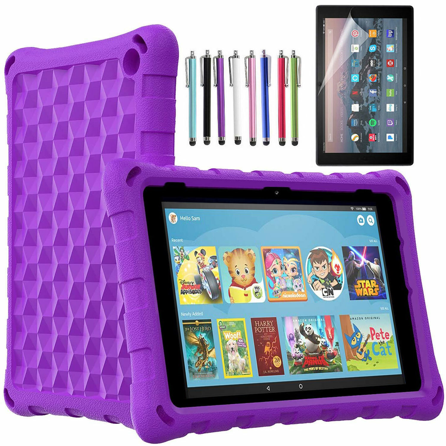 Case For All-New Amazon Fire HD 8 12th Gen 2024/2022 Cover/ Fire 7 12th Gen Case