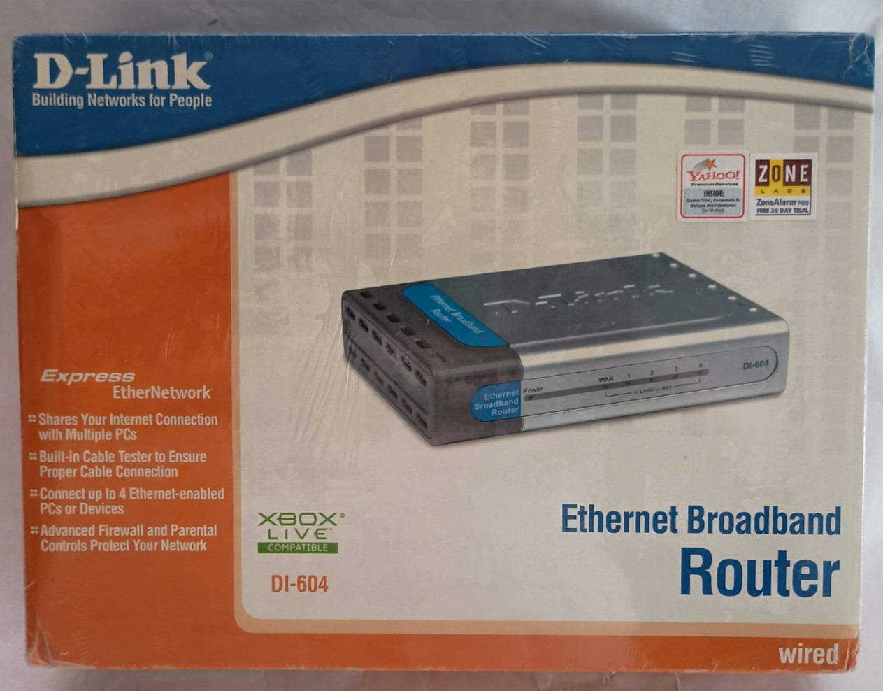 D-Link Ethernet Broadband Router - DI-604 - Wired - New in Box