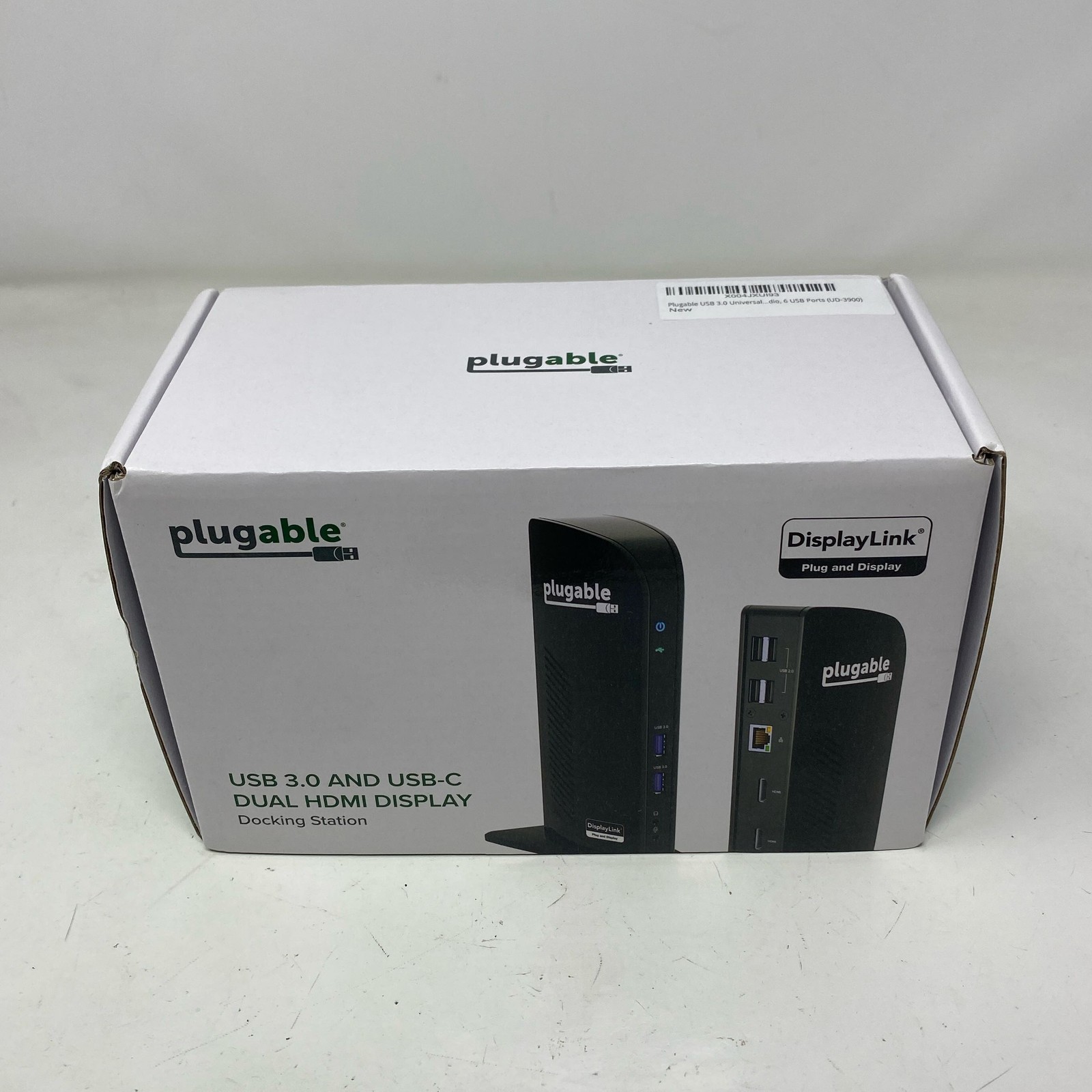 Plugable UD-3900 Dual HDMI USB 3.0/USB-C Docking Station - Black