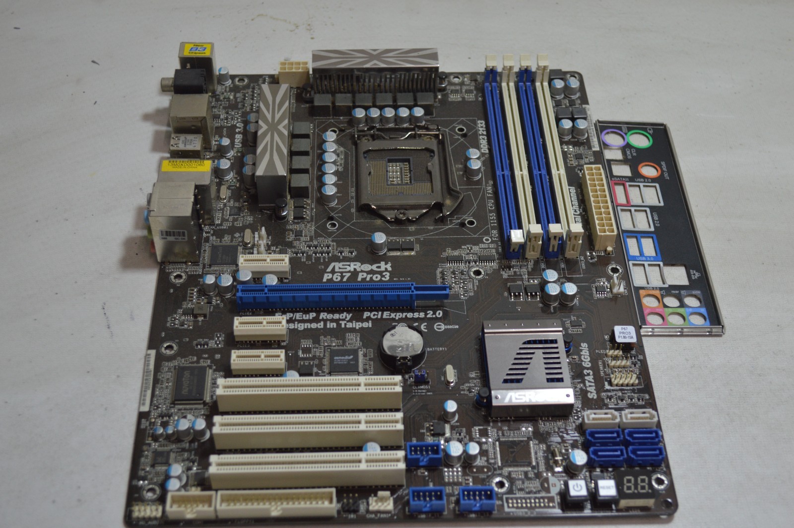 ASRock P67 Pro3 Intel Socket LGA 1155 DDR3 ATX Motherboard with I/O Shield