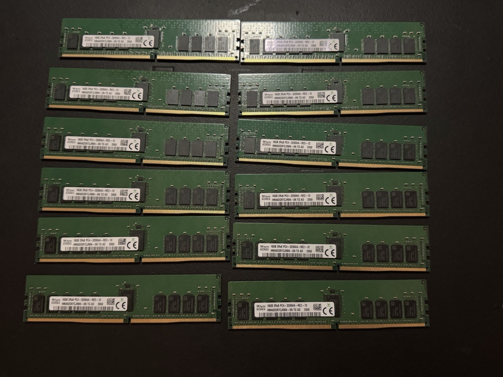 OEM  Dell EMC  12X  Pieces 192GB memory SK Hynix RAM 3200 HMA82GR7CJR8N