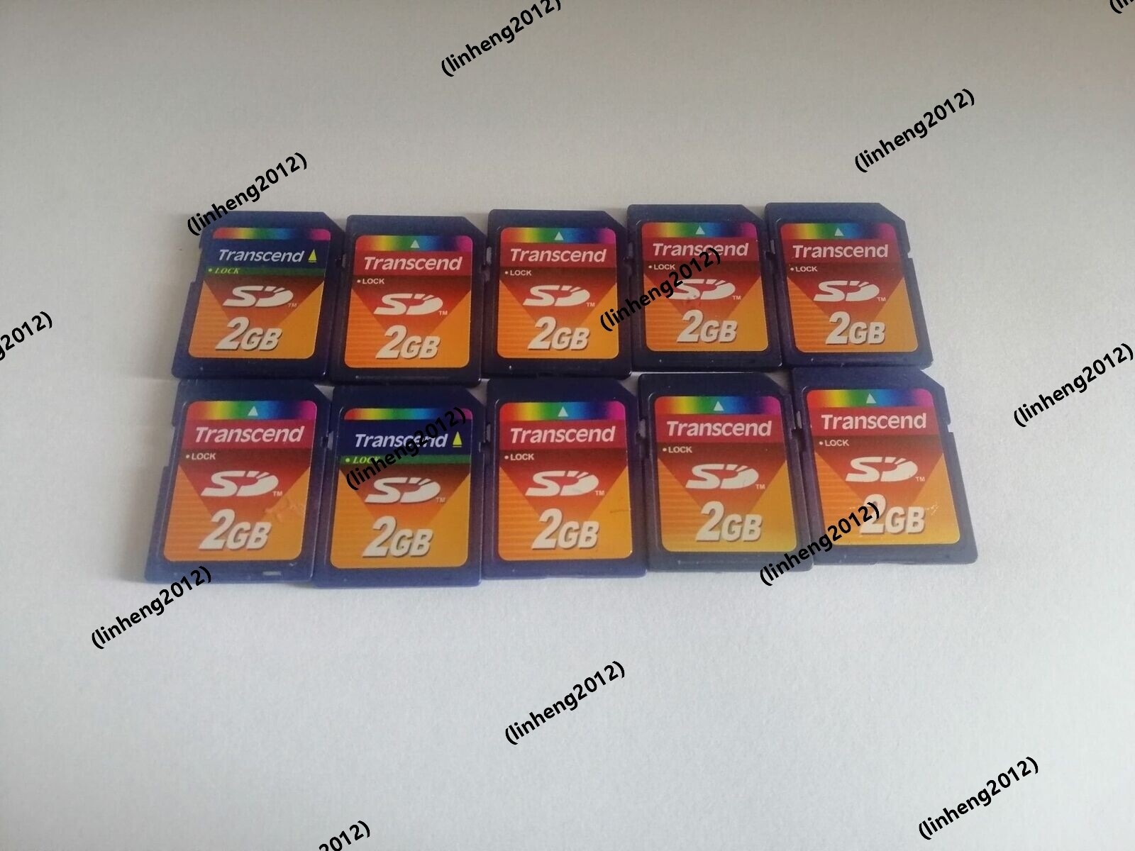 5PCS TRANSCEND 2GB SD CARD