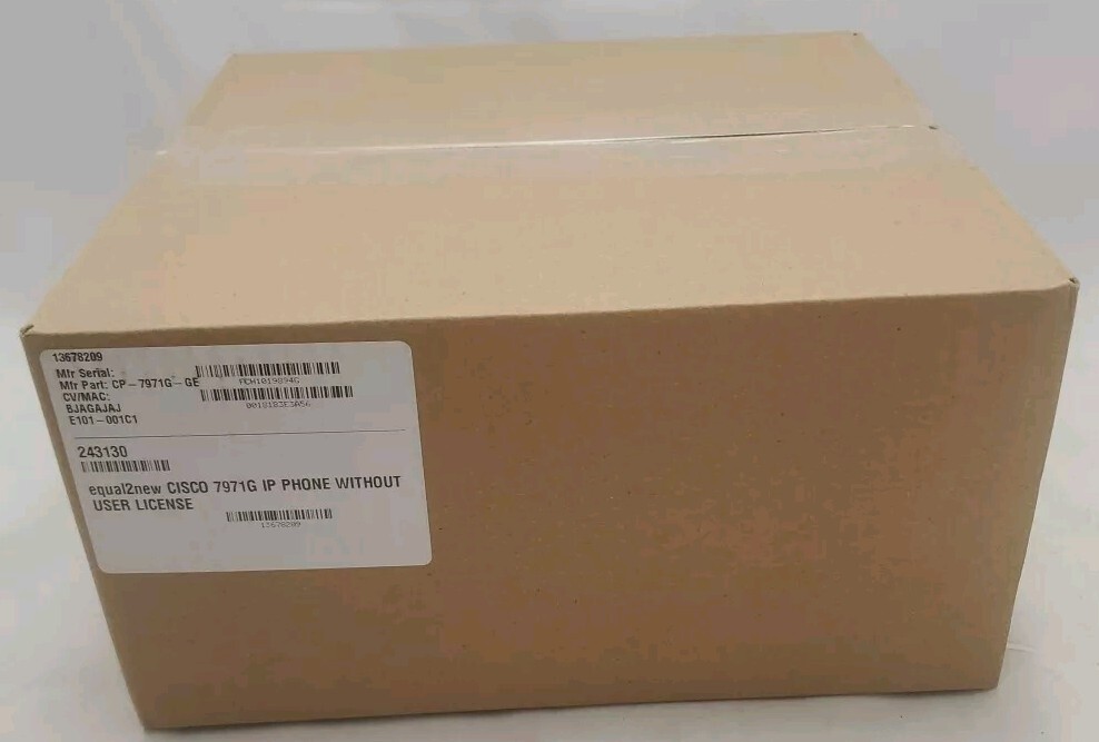 Cisco CP-7971G-GE 8 Button (Line) IP  Color LCD Touch Screen Phone ~New