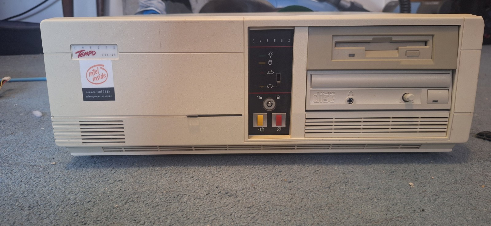 Complete Vintage Everex Tempo 386/25 Project Shell Bundle (1992)