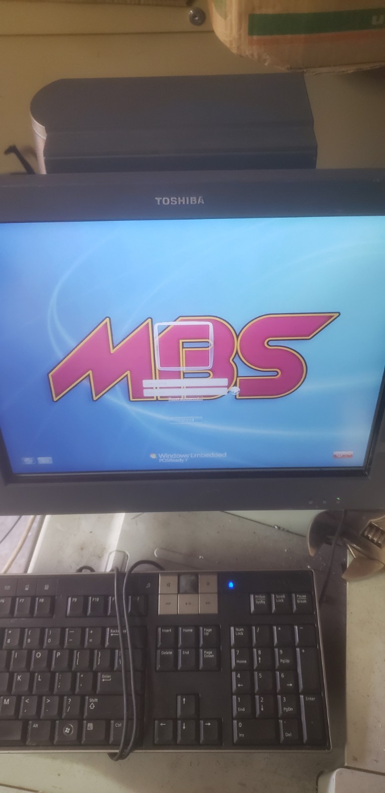 TOSHIBA Sure POS DPS-300AB-80A Computer. BACK COVER MISSING 
