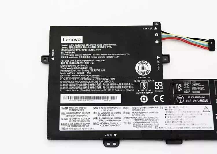Genuine L18M3PF7 L18M3PF6 Battery for IdeaPad S340 14IIL,C340 15IIL Series OEM