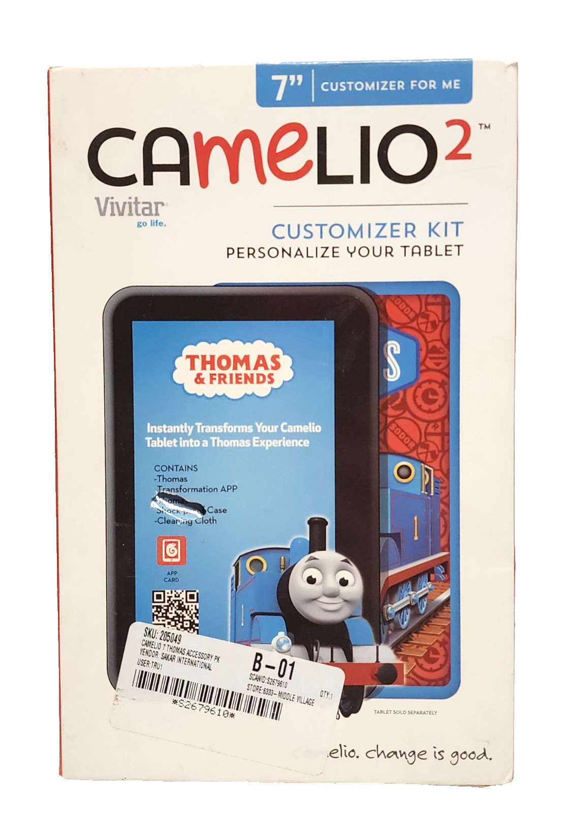 New Vivitar 2014 Camelio 2 Customizer Kit Case - THOMAS & FRIENDS Train Blue