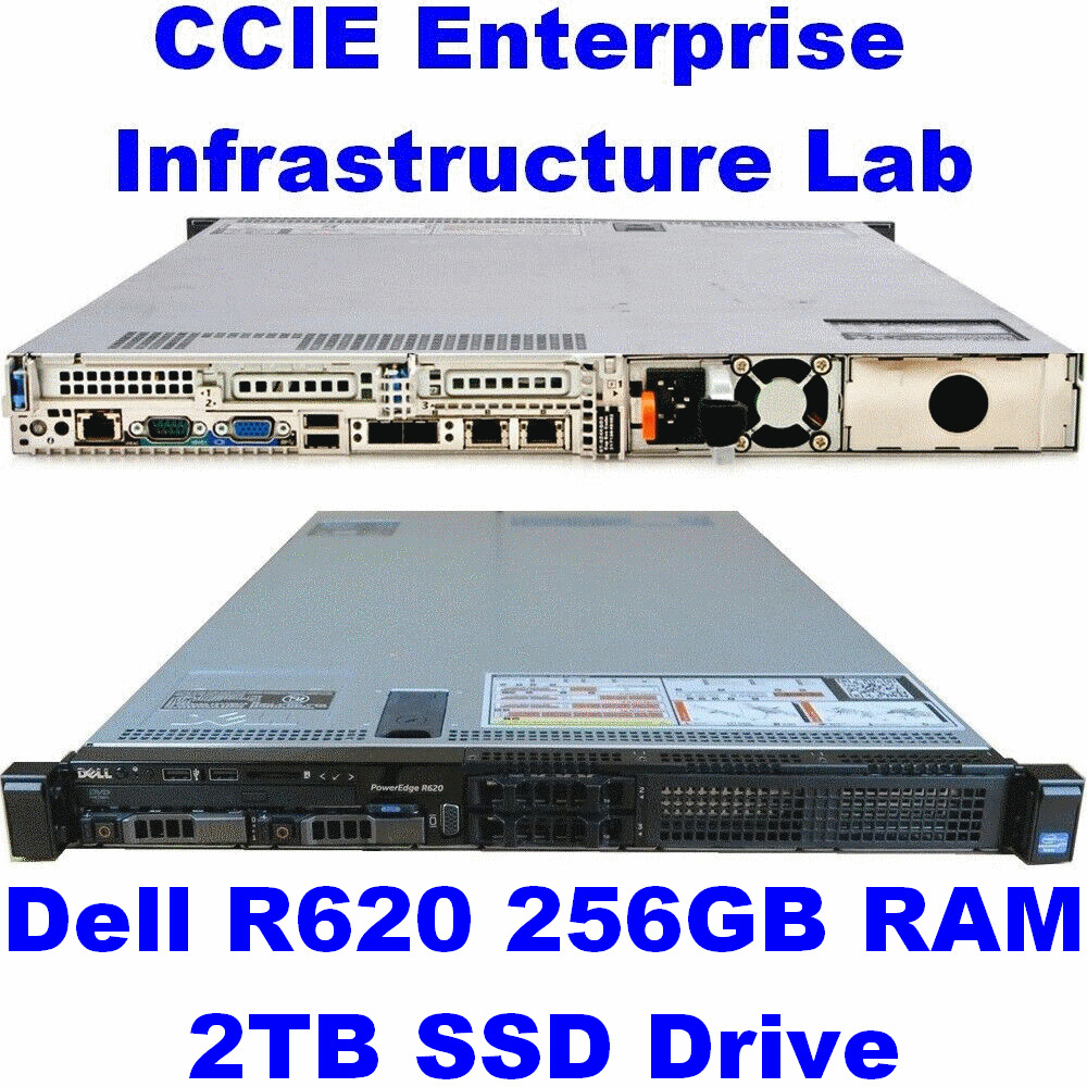 Cisco CCIE EI Lab ver 1.1 INE CLC Dell R620 256GB RAM 2TB  SSD w/ DNAC Simulator