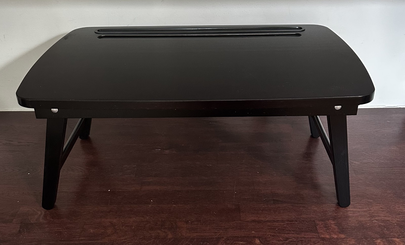 Sofia And Sam Portable Sit or Stand Desk w Storage Drawer & media slot, black