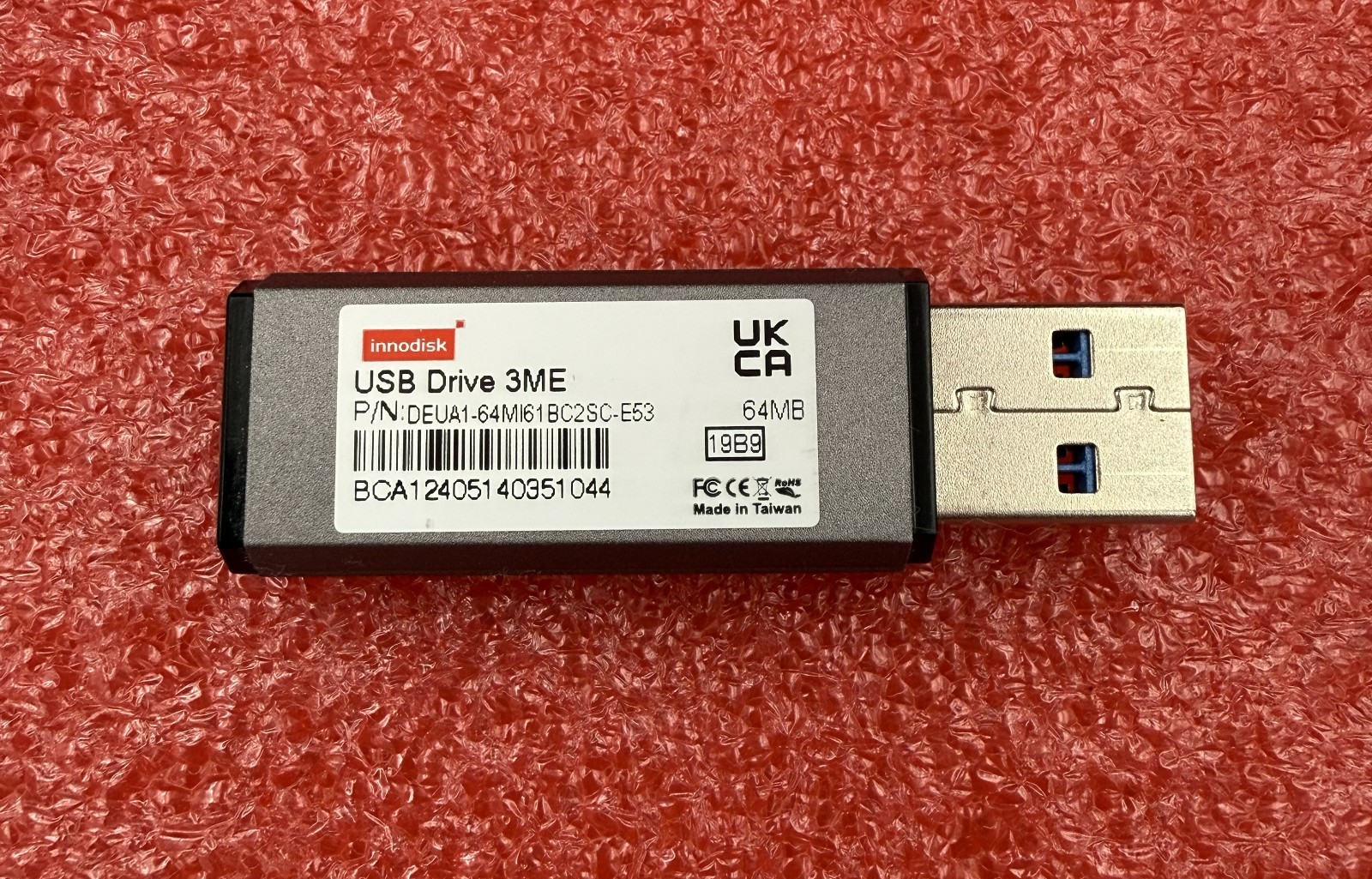Innodisk Industrial 3ME 64MB USB Drive (Operating temp 0°C ~ +70°C) DEUA1-64MI61