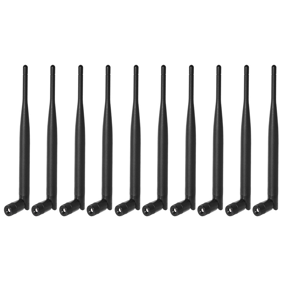 10-Pack Dual Band 2.4GHz 5GHz 6dBi RP-SMA Antenna for WiFi Extender AP