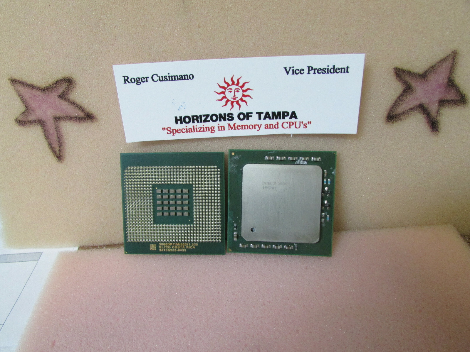 2x  Intel SL72G Xeon 3.06GHz 533MHz Socket 604 CPU's *C4