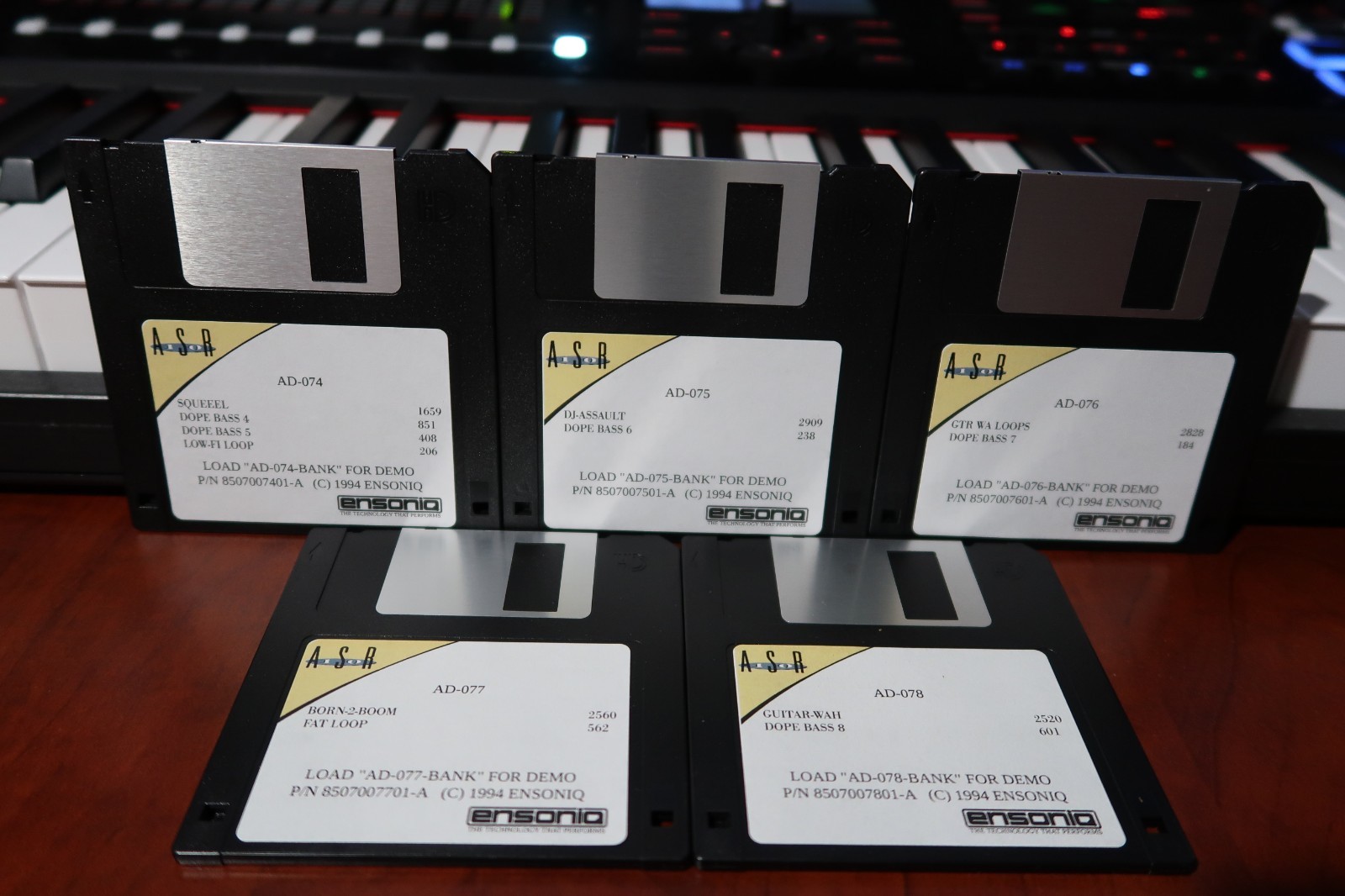Ensoniq ASR10 5 Disk Library Set | AS-14 HIP HOP ESSENTIALS Vol. 2 - ASR10/88 