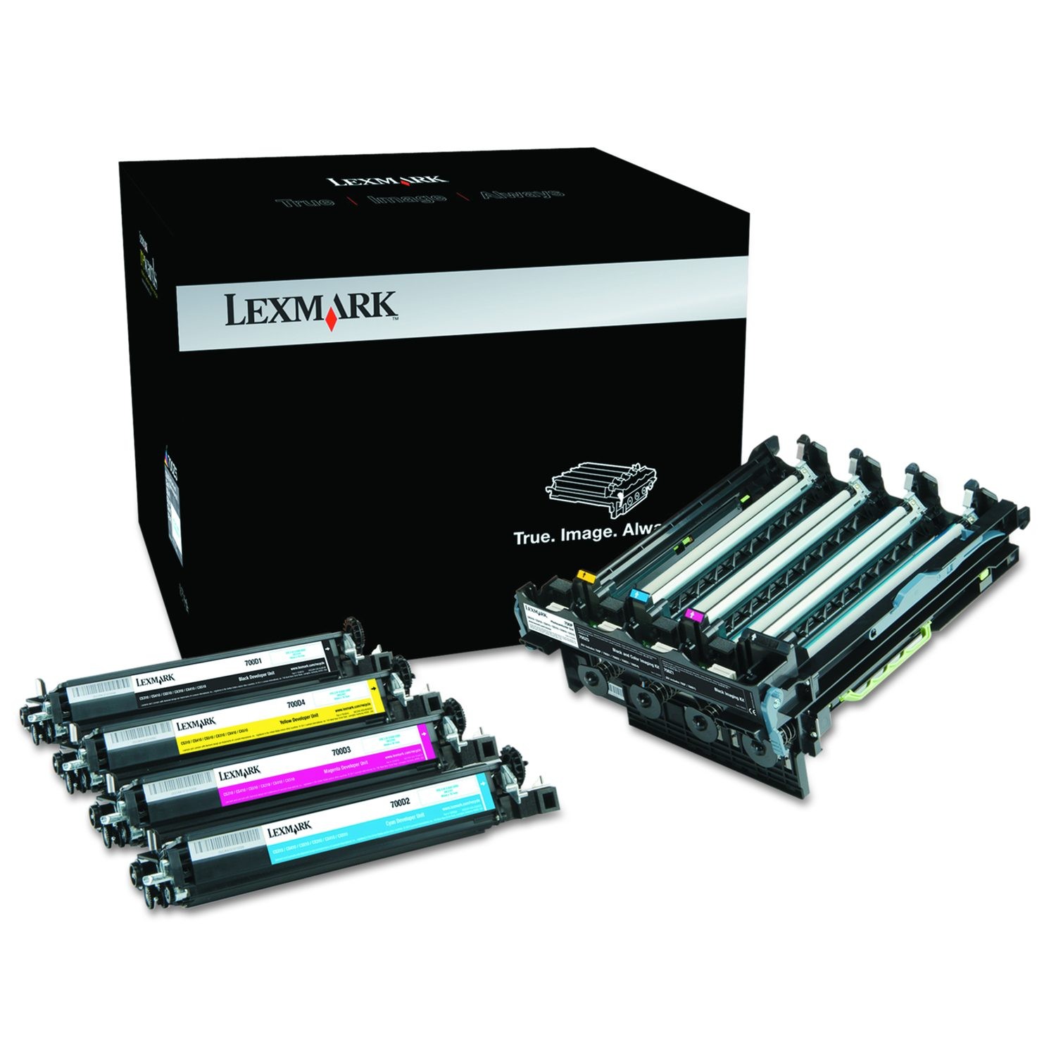 Lexmark 70C0Z50 Unison Imaging Unit 40000 Page-Yield Black/Tri-Color