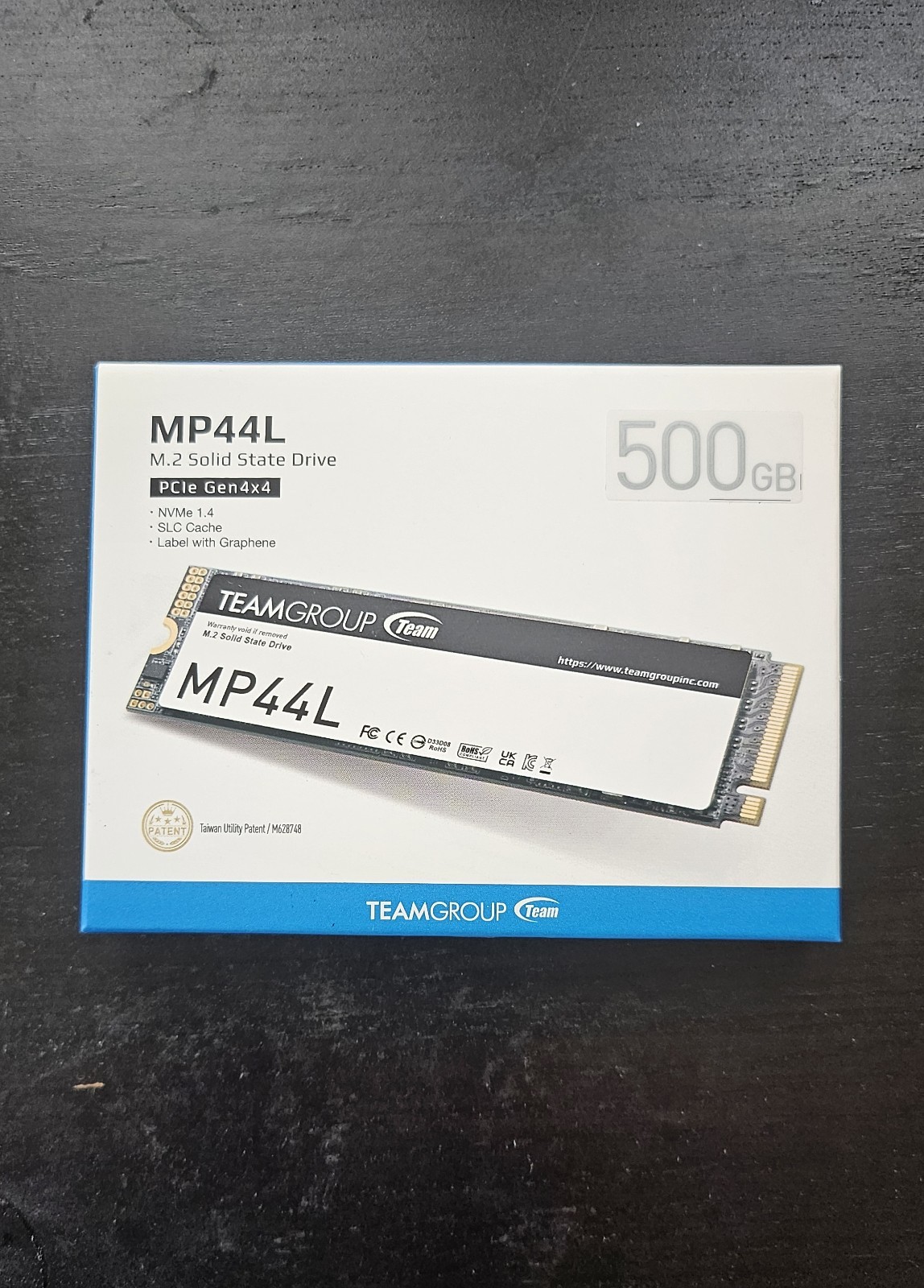 TEAMGROUP MP44L 500GB  NVMe PCIe Gen 4x4 M.2 2280 Laptop&Desktop SSD