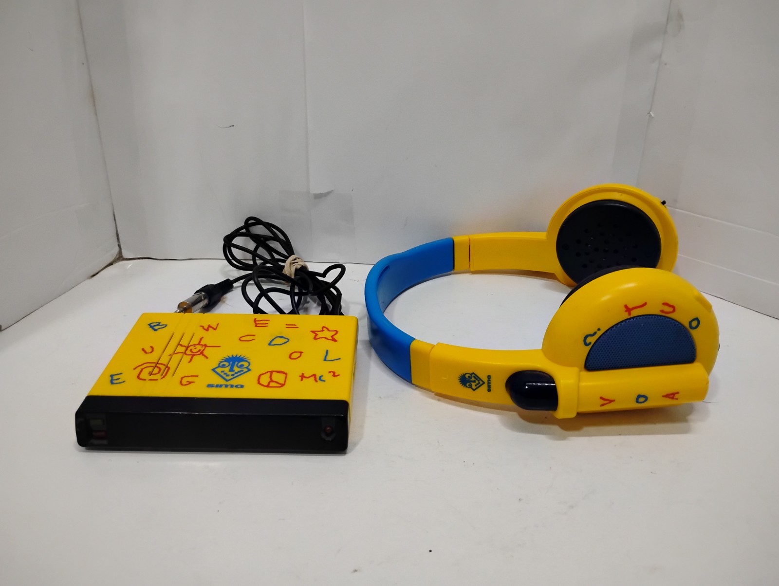 VTG 1994 SIMA PC Pals Kids Safe Sound Wireless Headphones As Is