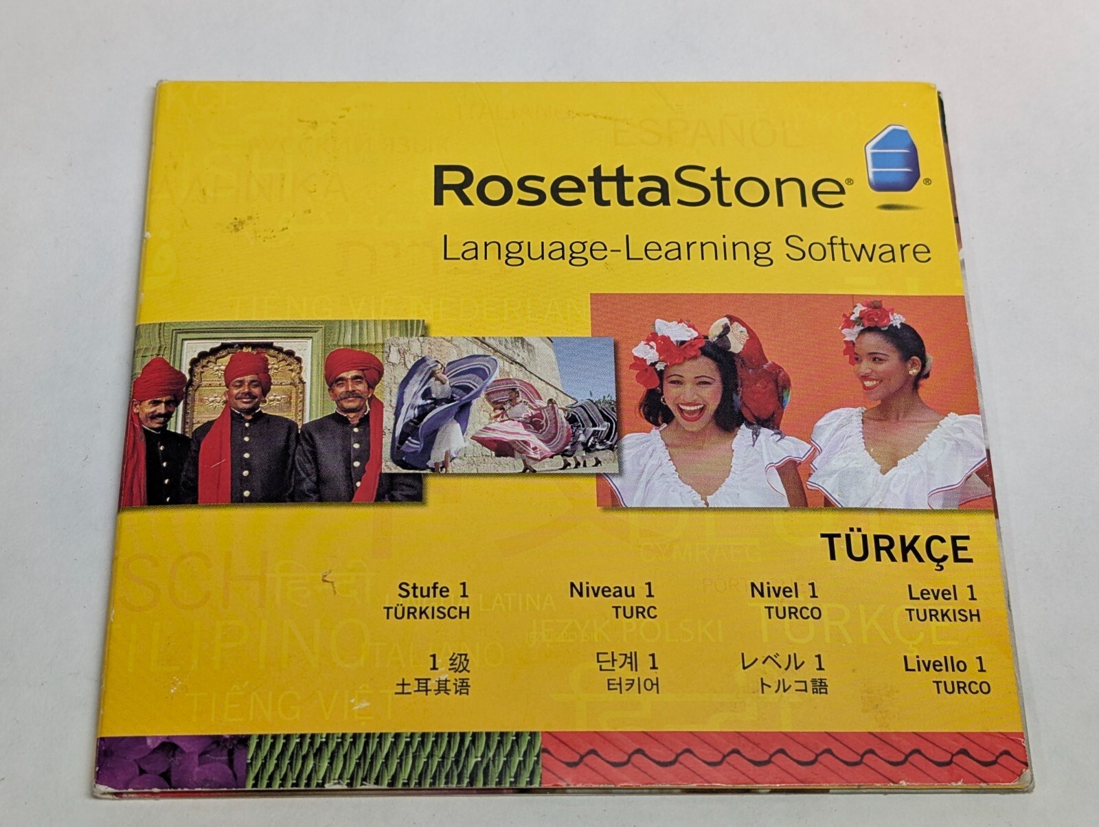2010 Rosetta Stone v4 Version 4 Application & Turkish Level 1 CD Language Learn