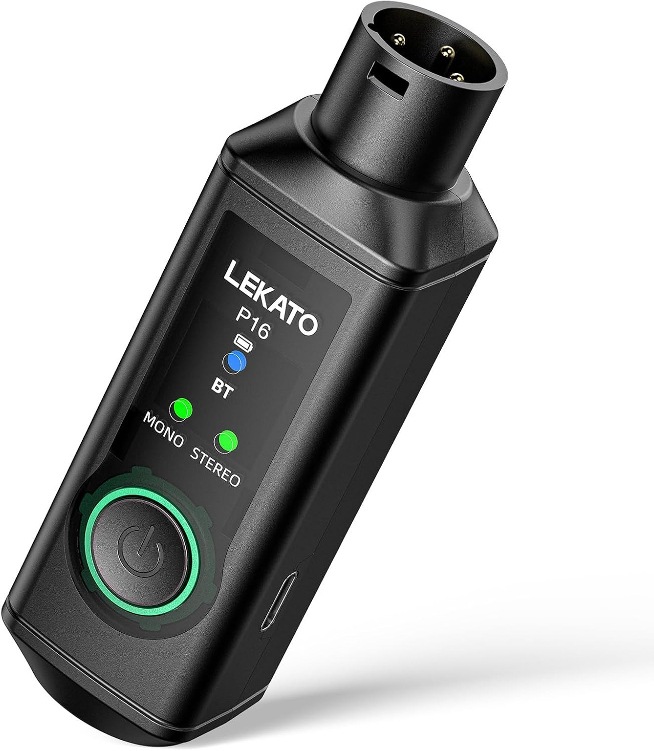 LEKATO XLR Bluetooth Receiver, BT 5.3, 48Khz/24Bit, Wireless Bluetooth Adapter f