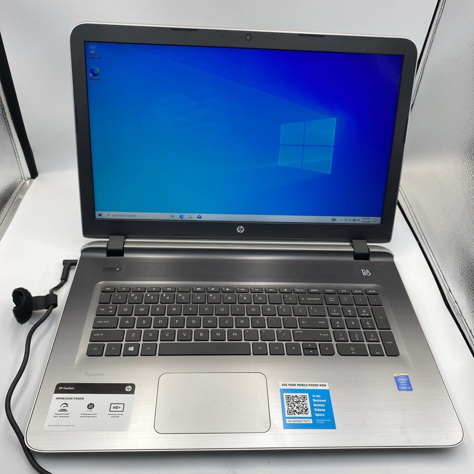 HP Pavilion 17-g153us 17” Intel Core i3-5020U@2.2GHz 8GB RAM WIN10H 1TB HDD DVD