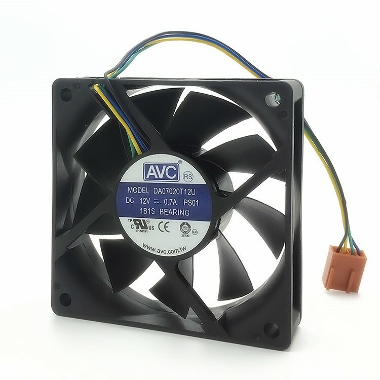 AVC DA07020T12U PS01 Fan 12V 0.7A 7020 4-Pin PWM CPU Cooling Fan