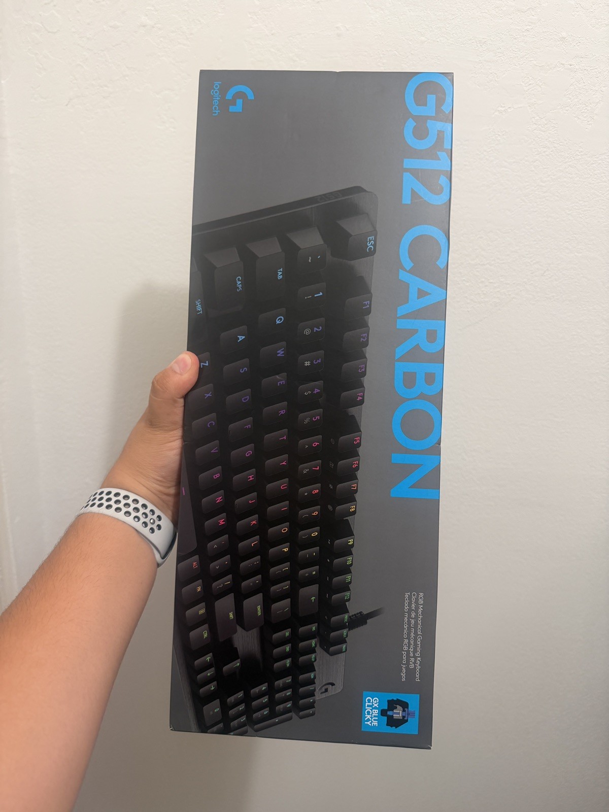 Logitech G512 Carbon GX Blue RGB Mechanical Gaming Keyboard TESTED READY TO SHIP