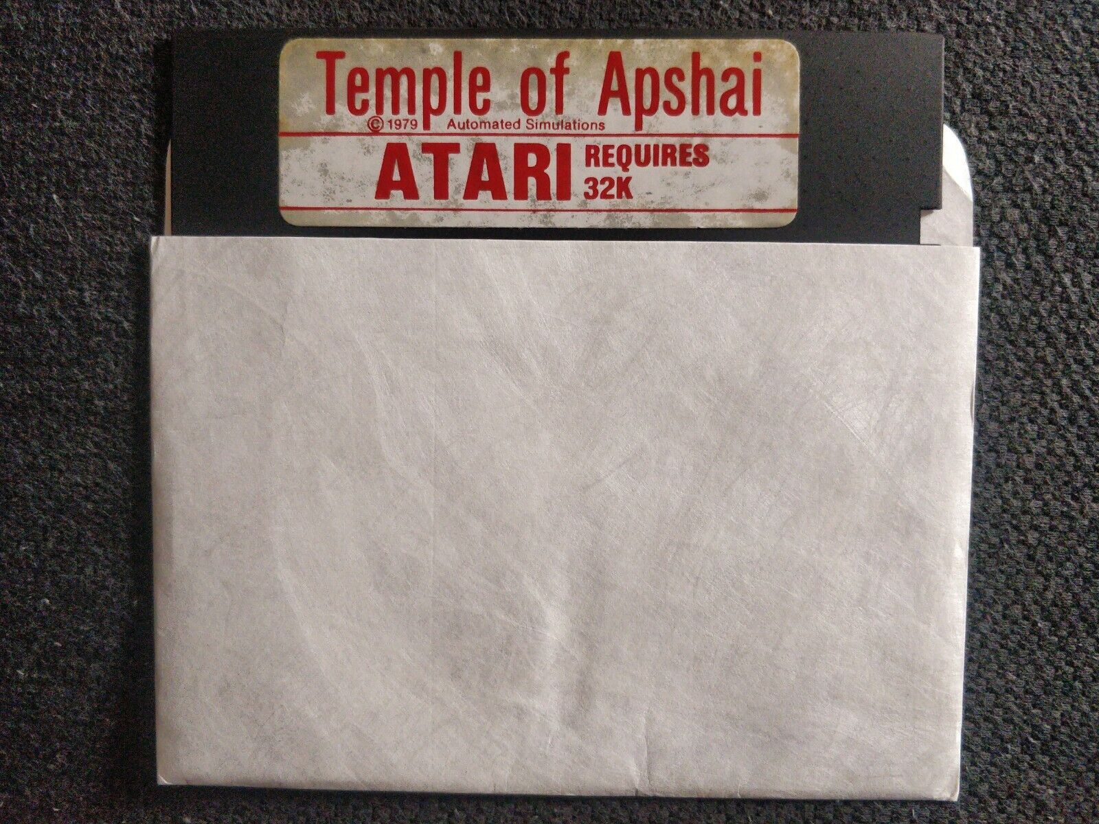 Temple Of Apshai Atari 5.25\