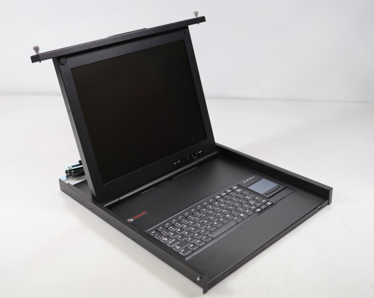 Avocent 1085 17" LCD Local 1U Rackmount Access KVM Terminal Console ECS17KMM-001
