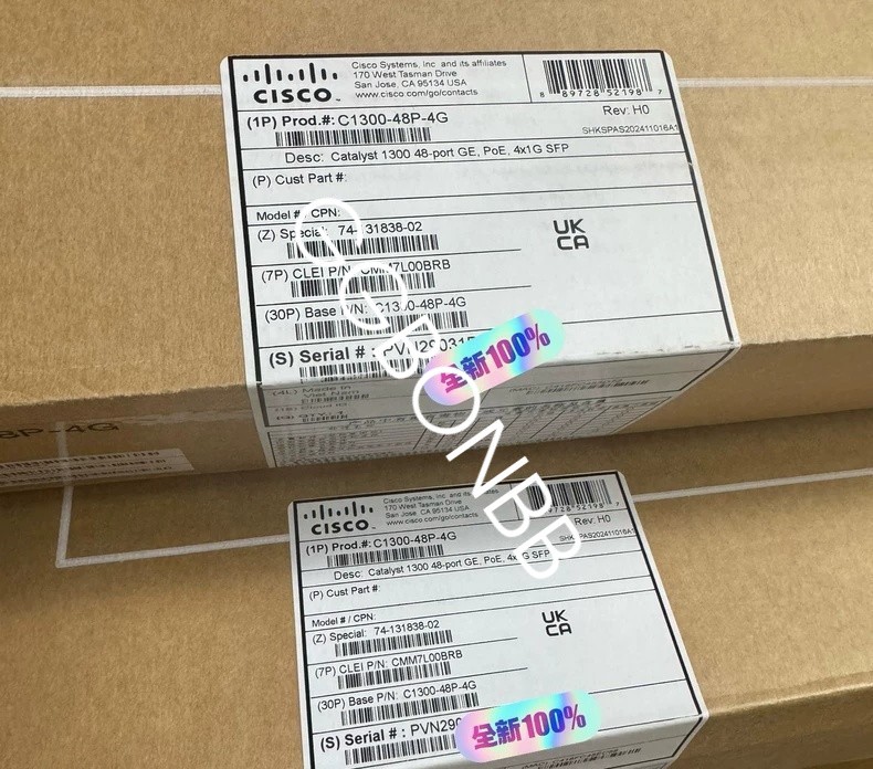 NEW Cisco C1300-48P-4G Cisco 48 Port POE Switch 4 x 1GB SFP DHL or FEDEX / UPS