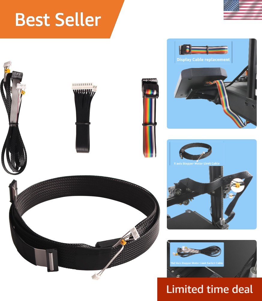 3D Printer Accessories - Ender 3 S1 Cable Replacement: Cable Wrap Spare Set f...