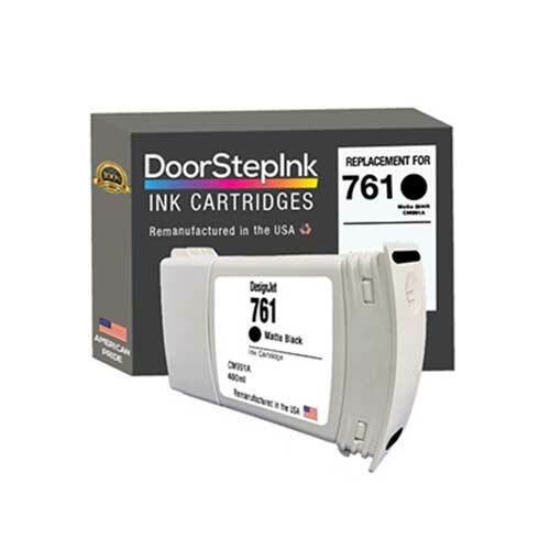 DoorStepInk Compatible Ink Cartridges for HP 761 Matte Black CM991A 400ml-USA