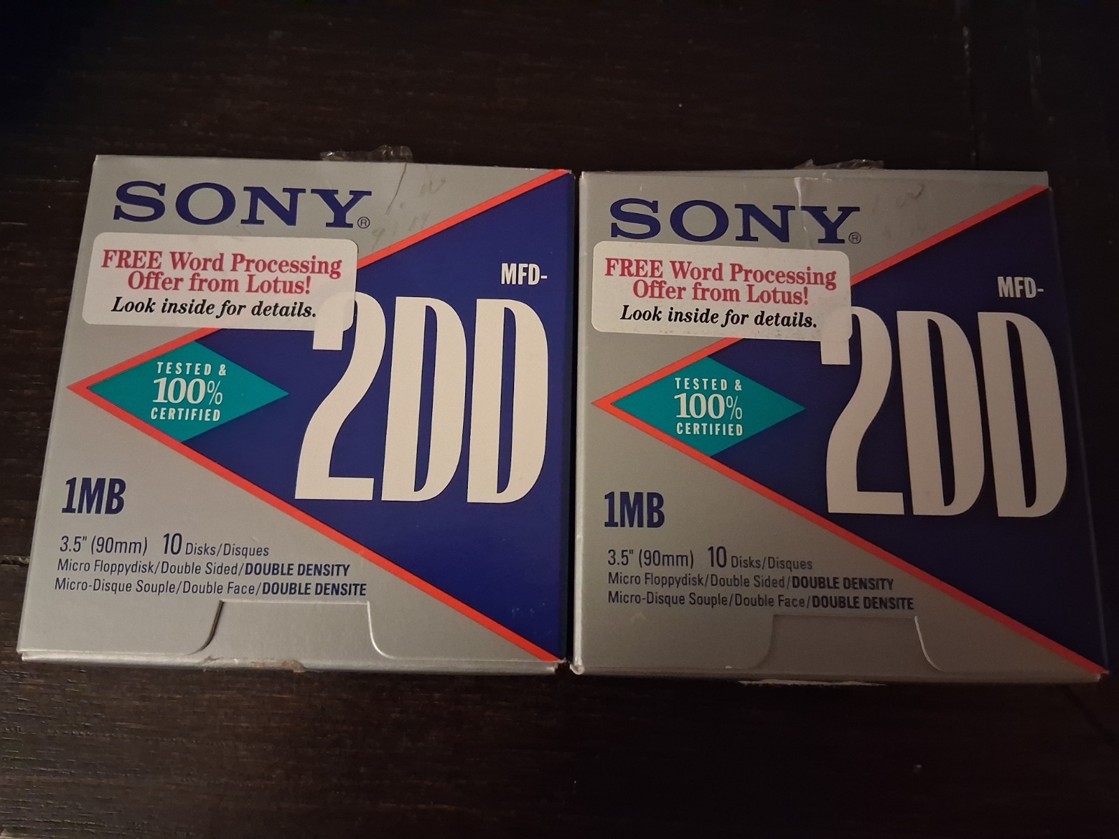 Sony MFD-2DD 3.5" Double Density Floppy Disks 20-Pack Open Box New IBM PS/2 Mac