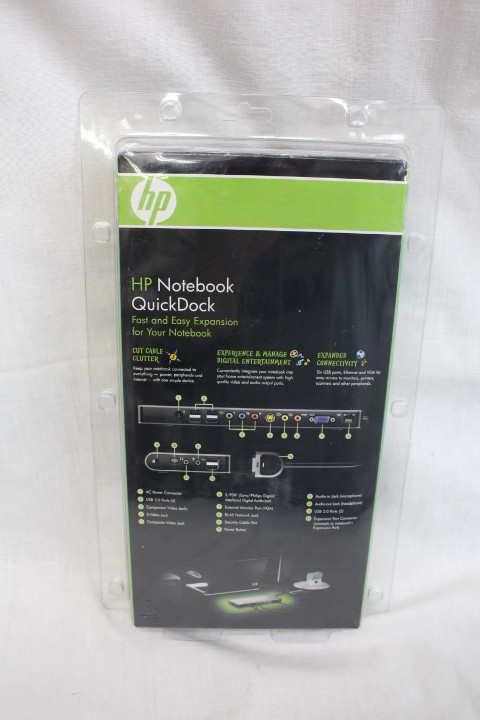 NOS 2006 HP HP Notebook QuickDock Docking Station w/Adapter #444294-001