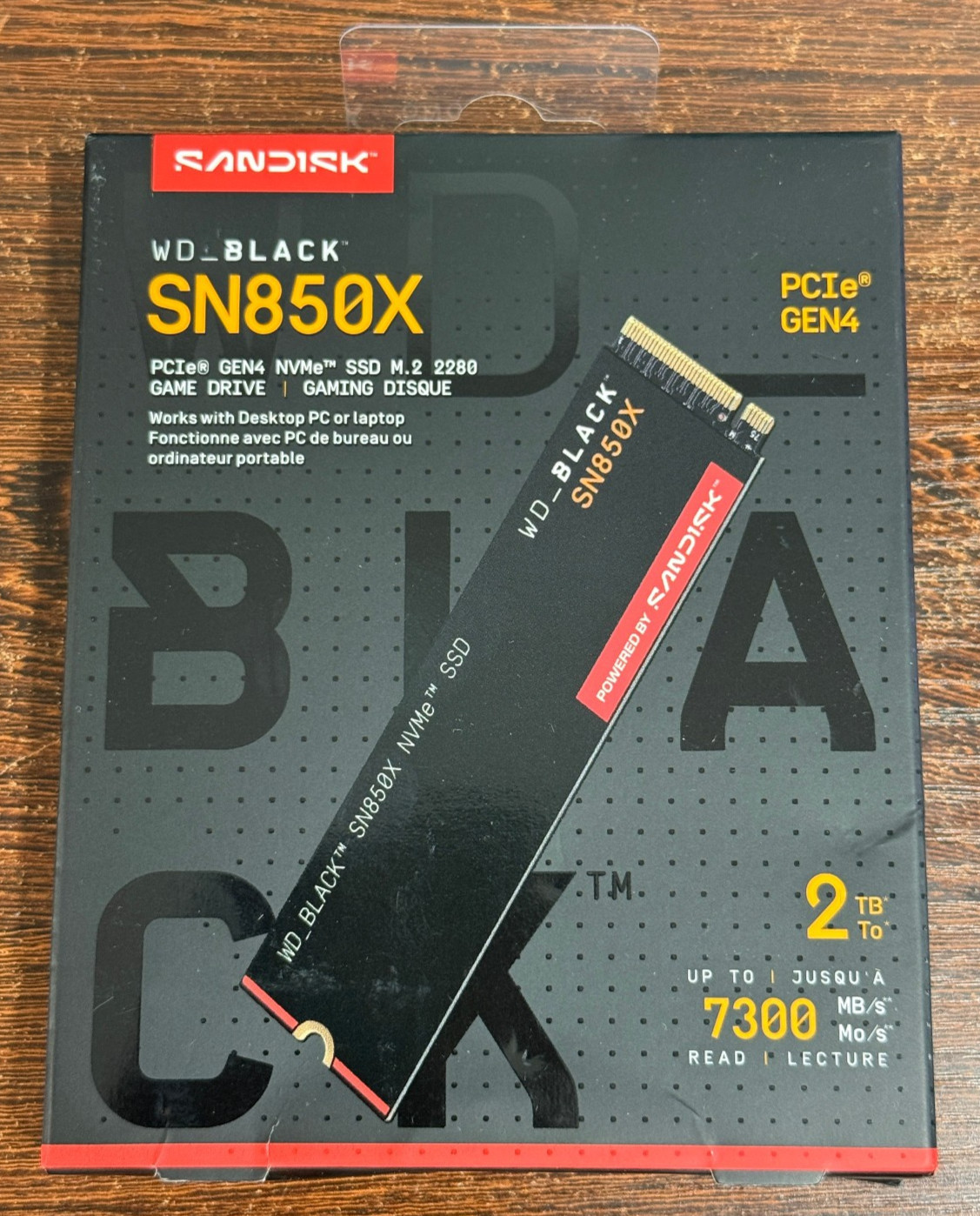 WD BLACK 2TB SN850X NVMe M.2 2280 SSD Storage Sandisk - New Opened Box