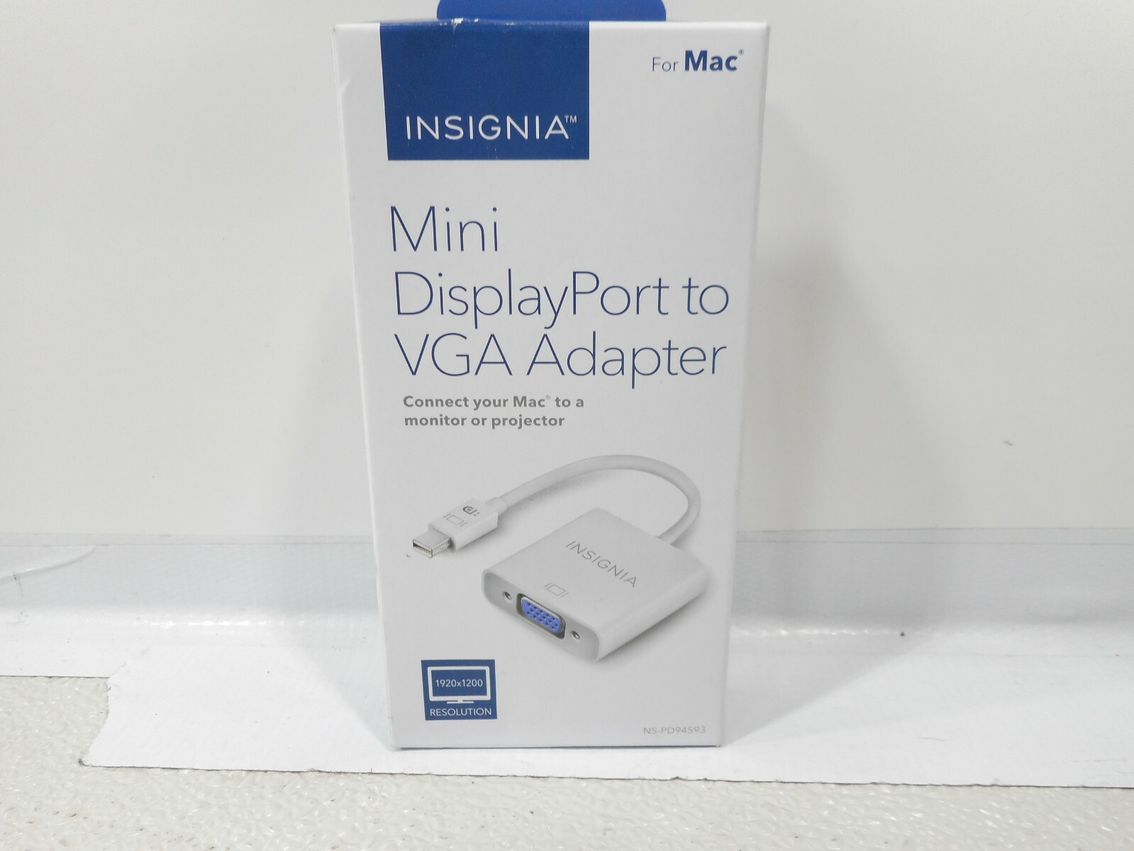  INSIGNIA MINI DISPLAY PORT TO VGA ADAPTER FOR MACBOOK & iMAC - NS-PD94593-C