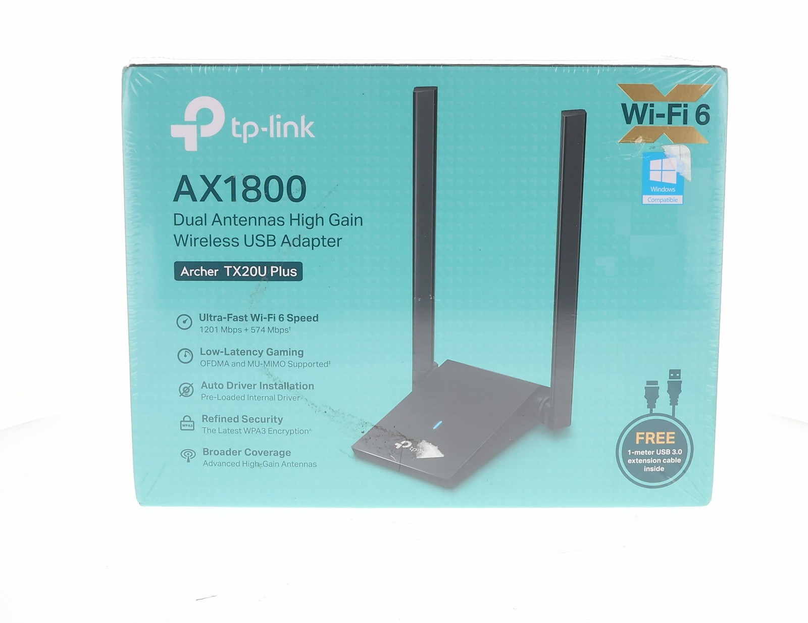 TP-Link Archer TX20U Plus AX1800 WiFi 6 USB Wireless Adapter Dual Band PC