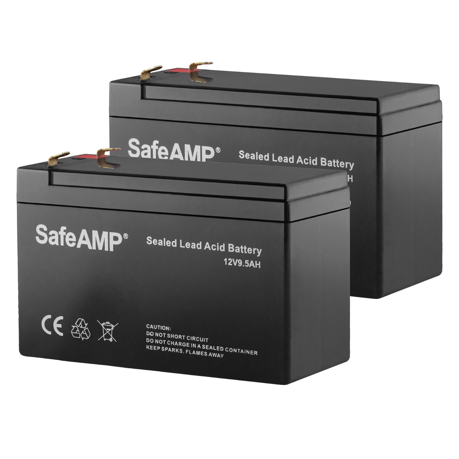 12V 9.5Ah UPS Replacement Battery (2-Pack) - Compatible with CyberPower RB1290X2