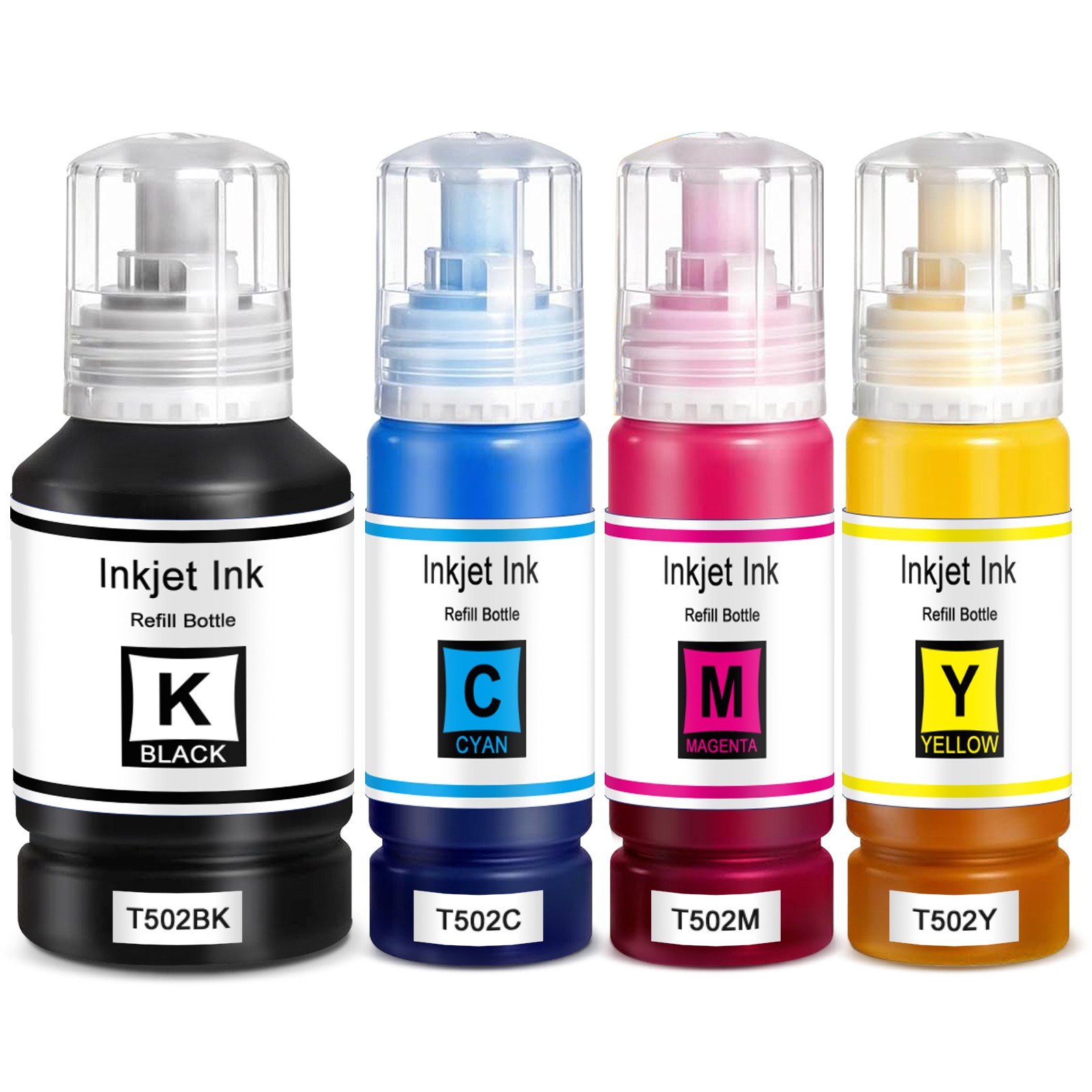 Compatible With Epson 502 Ink EcoTank ET-2850 ET-3830 ET-3850 ET-2760 ET3760 4PK