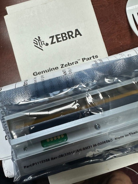 ZEBRA **ORIGINAL** P1112358 Printhead for 600DPI Printhead NEW **US SHIP**