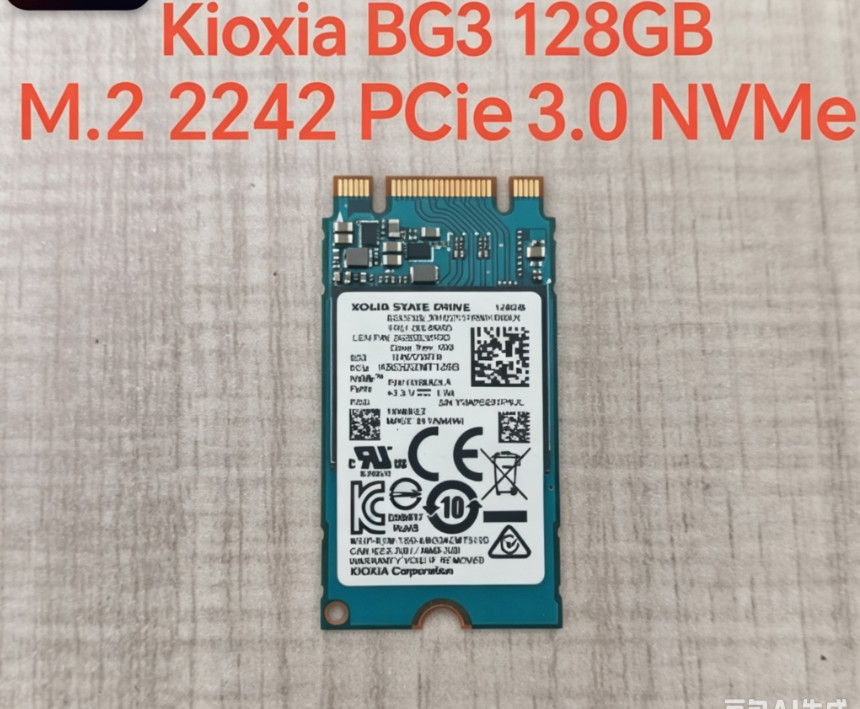 KIOXIA BG3 128GB M.2 2242 PCIe 3.0 x2 NVMe SSD Solid State Drive