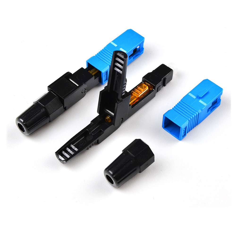 100pcs Fiber Optic Quick Cold Connector FTTH SC UPC Single Mode Wholesale