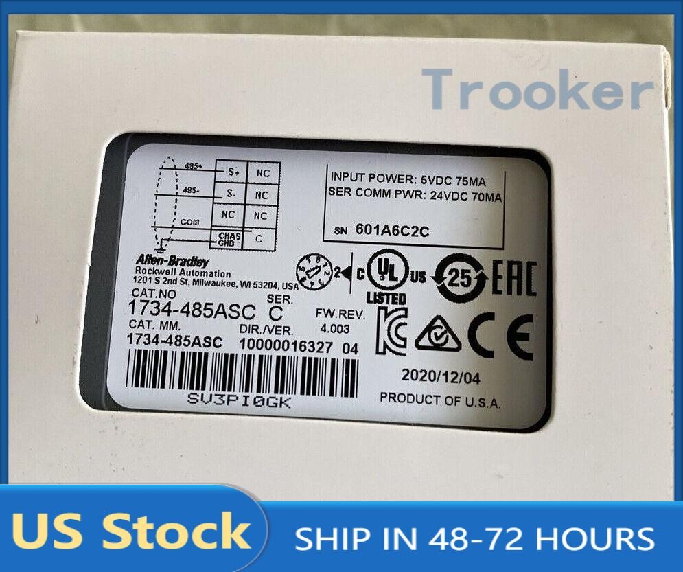 AB 1734-485ASC Series C Point I0 RS4 85 Comm Module 1734-485ASC NEW Spot Goods