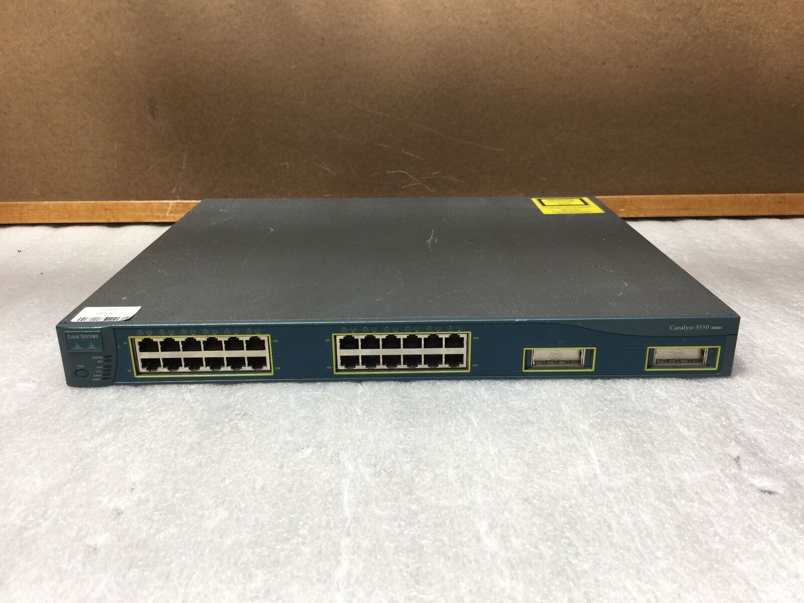 CISCO WS-C3550-24PWR-SMI CATALYST 3550 24 PORT POE SWITCH, Tested and Working