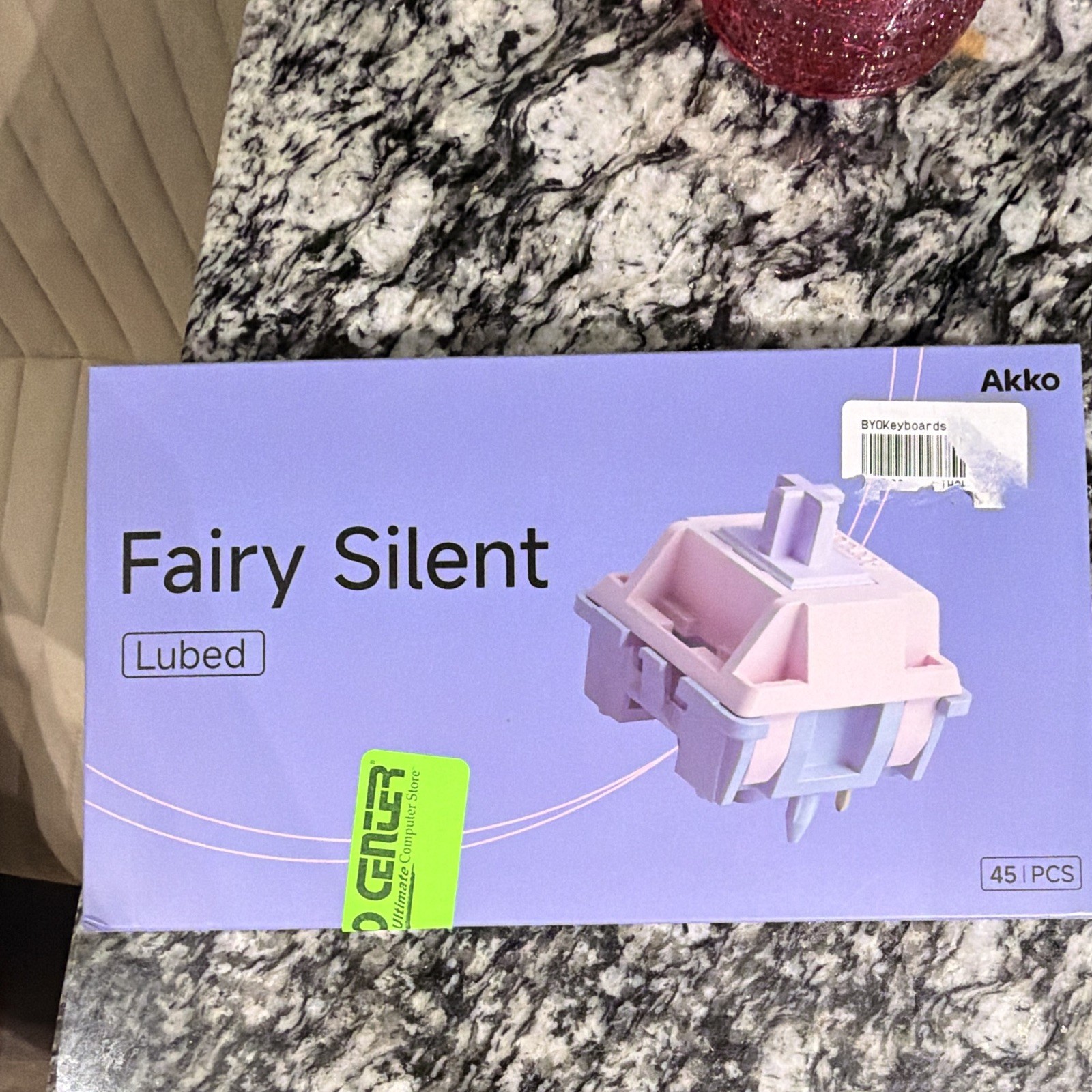 Akko Fairy Silent Lubed Mechanical Keyboard Switches, 45 Pack