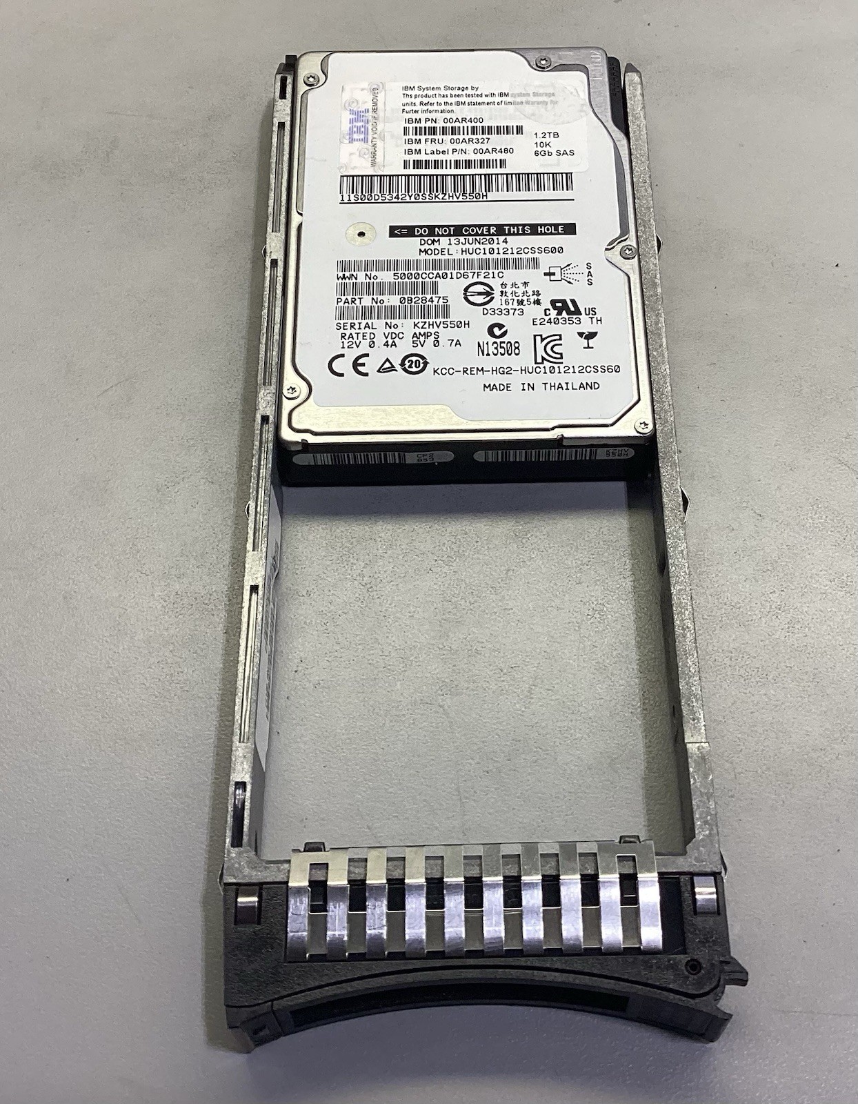 IBM HUC101212CSS600 1.2TB 2.5" 6Gb/s 10K RPM SAS HDD