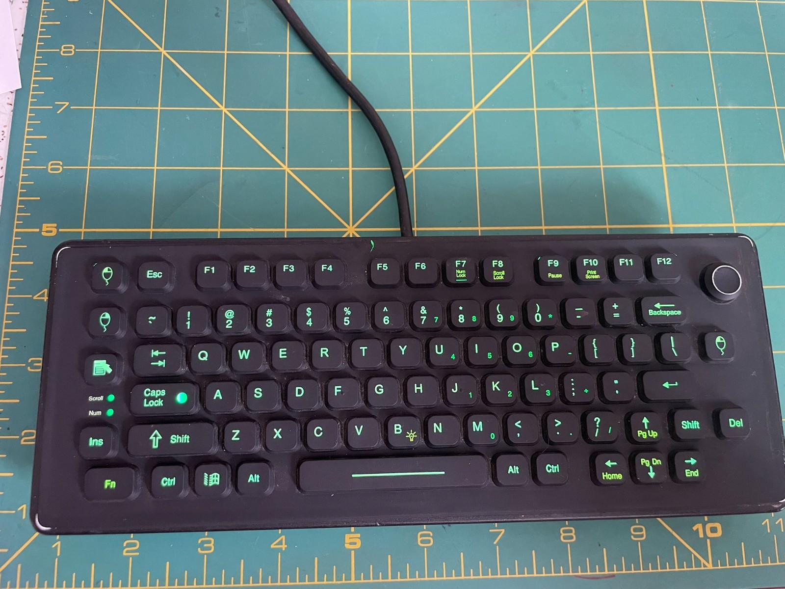 iKey SLK-80-USB-NV Rugged Compact Backlit Keyboard Military NVIS TESTED