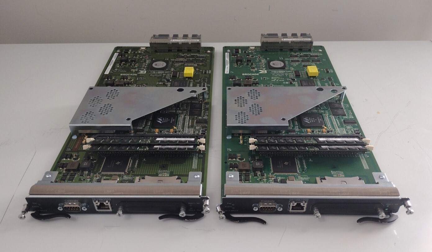 Lot of 2 Brocade BR-MLX-MR2-X  Gen2 MLXe System Management X Module MR2 MLXe/XMR