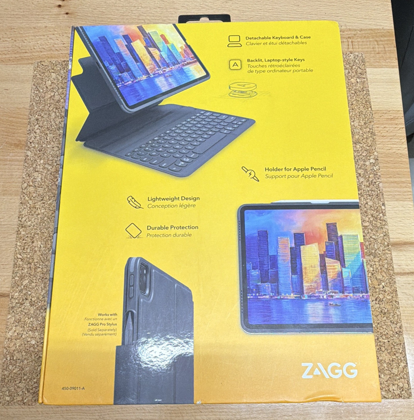 ZAGG Pro Keys Bluetooth Backlit Detachable Keyboard Case Gray iPad Pro 11"