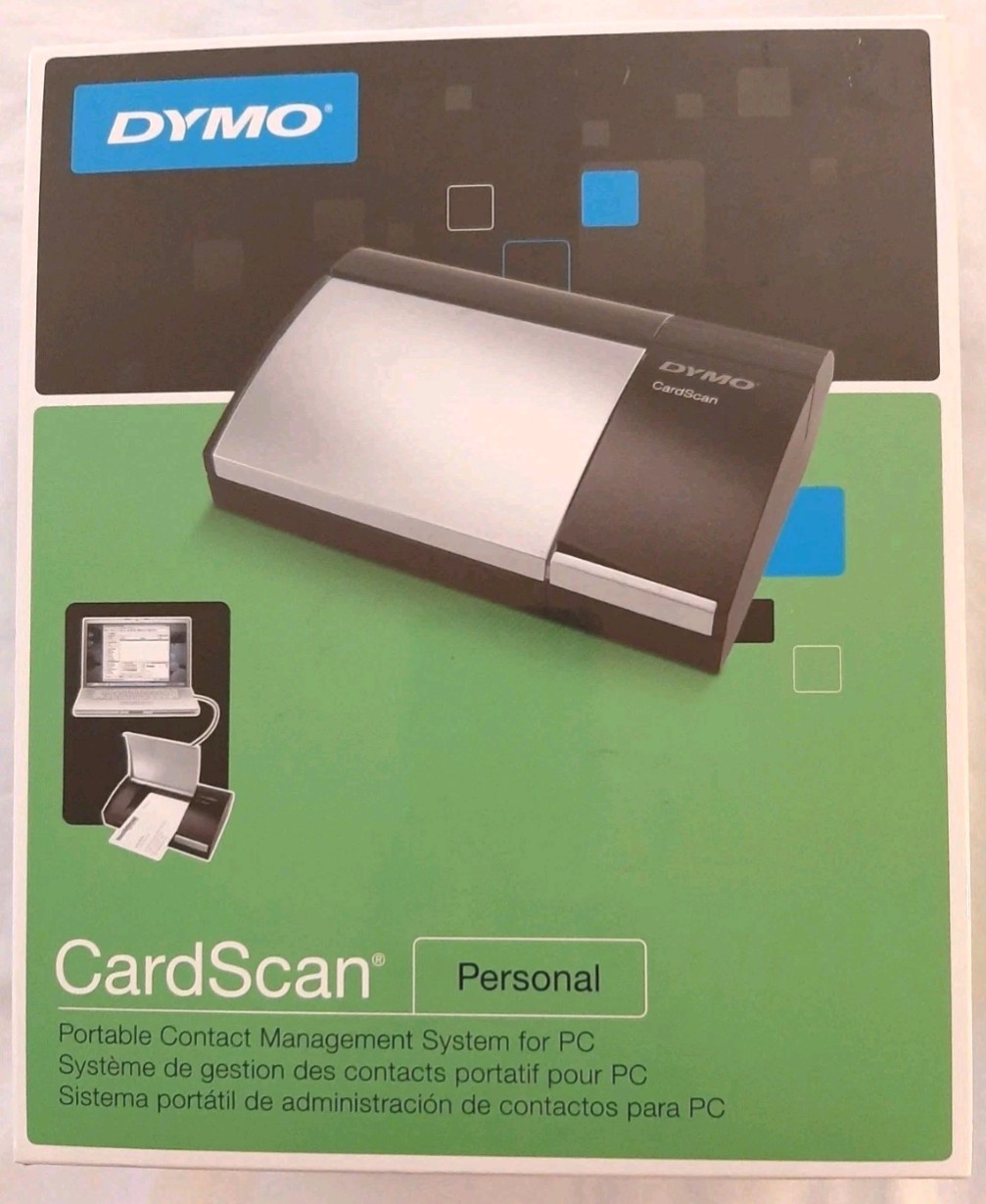 Dymo Cardscan Personal V9  Scanner/Contact Management System NEW SEALED