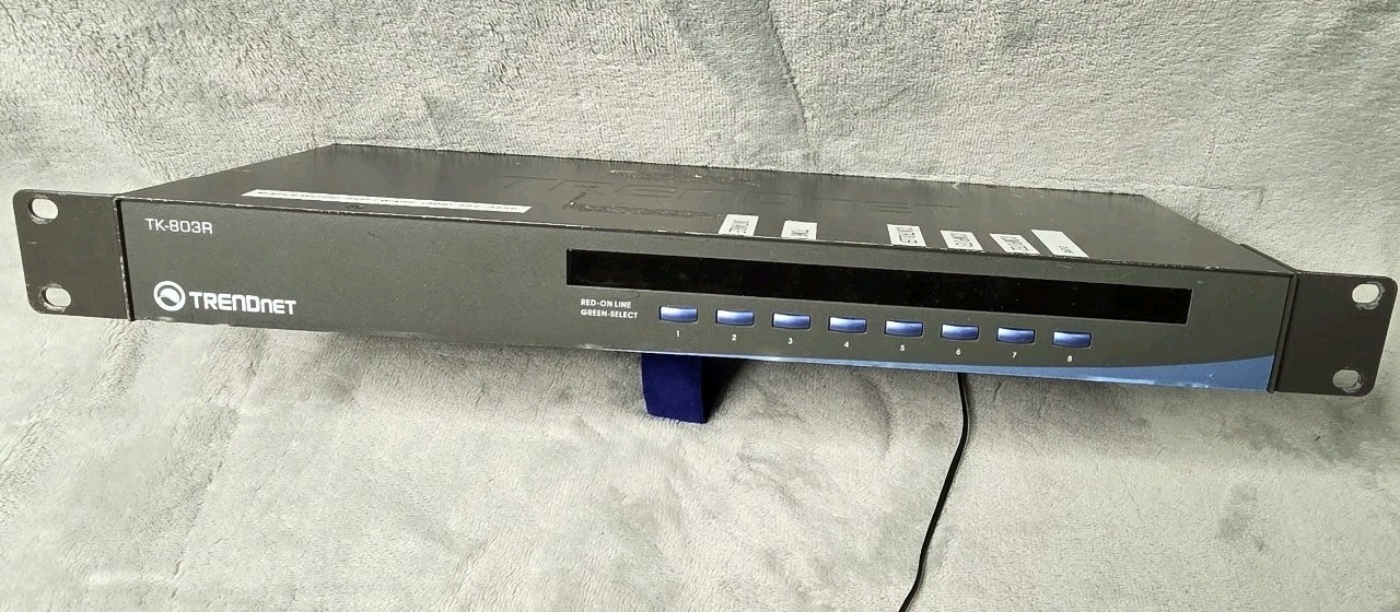 TRENDnet TK-803R 8-Port Rackmount KVM Switch VGA PS/2 Tested Working